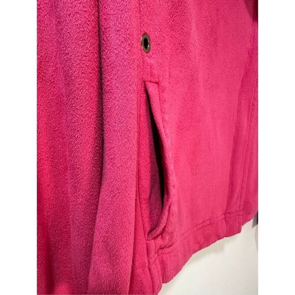 209 wst 38th women’s hot pink zip up jacket w/ button detail size 8 #34-0864 - Picture 4 of 5